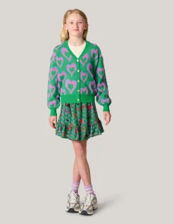 Printed Cardigan Groen