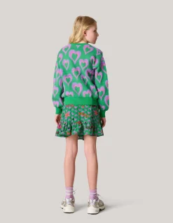 Printed Cardigan Groen