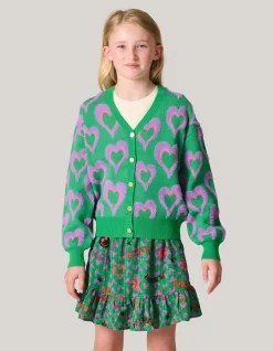 Printed Cardigan Groen