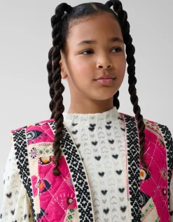 Printed Gilet Roze By Lizzy