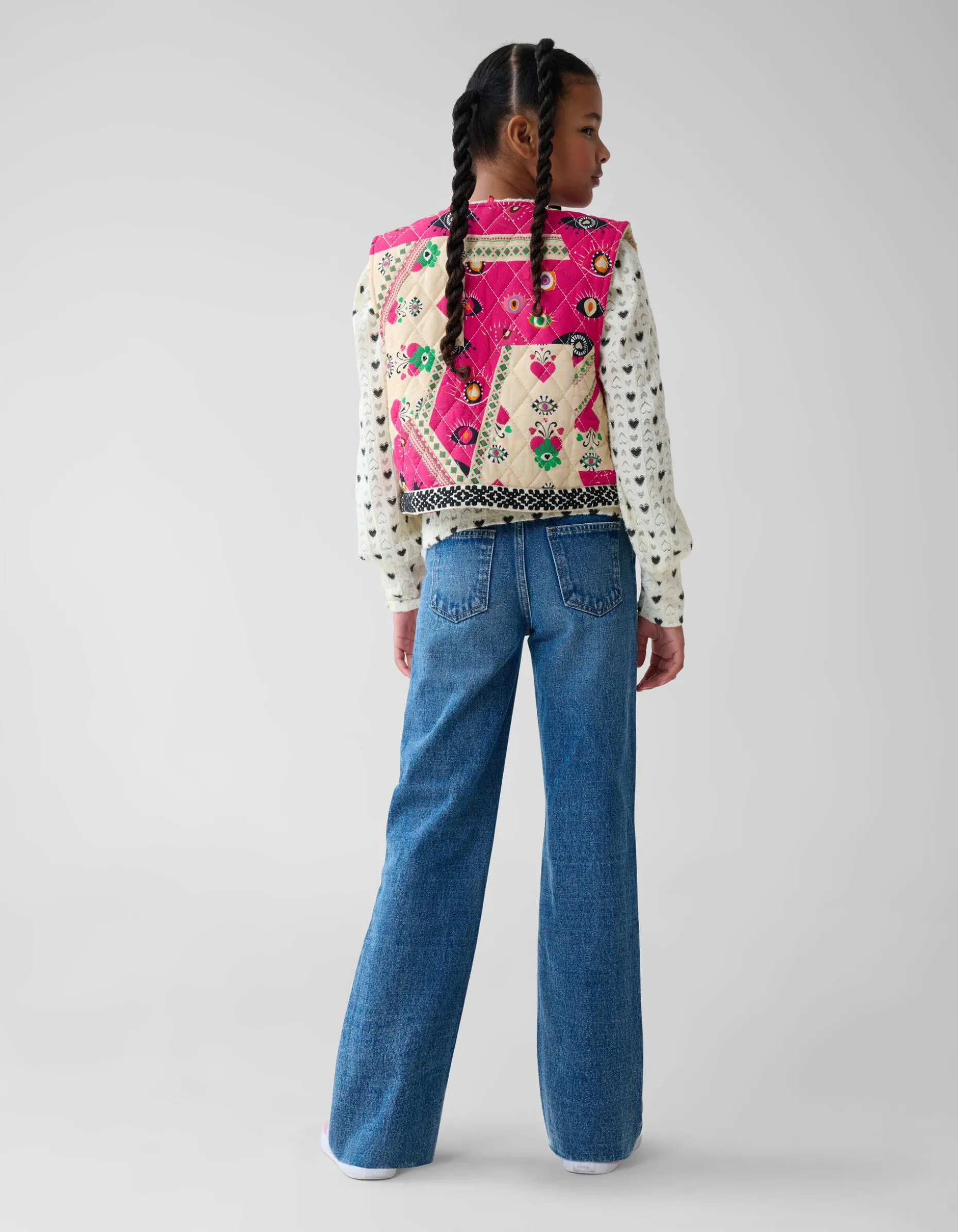 Printed Gilet Roze By Lizzy