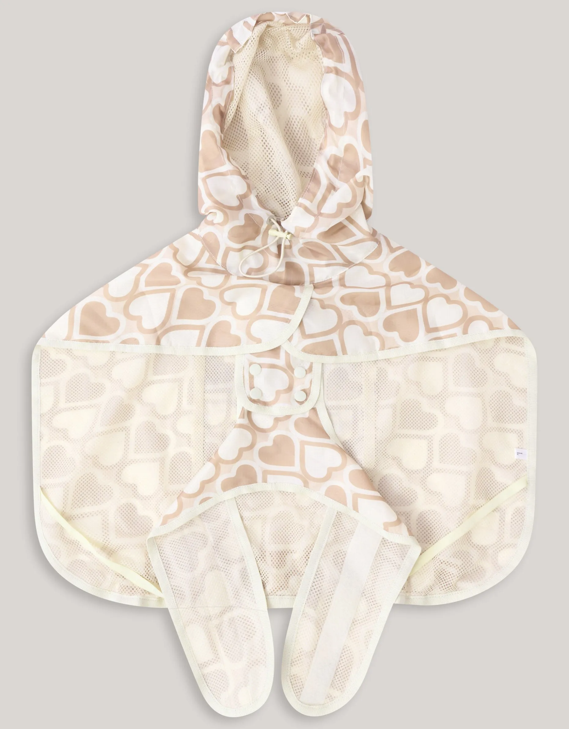 Printed Honden Regenjas Gebroken Wit By Furmey