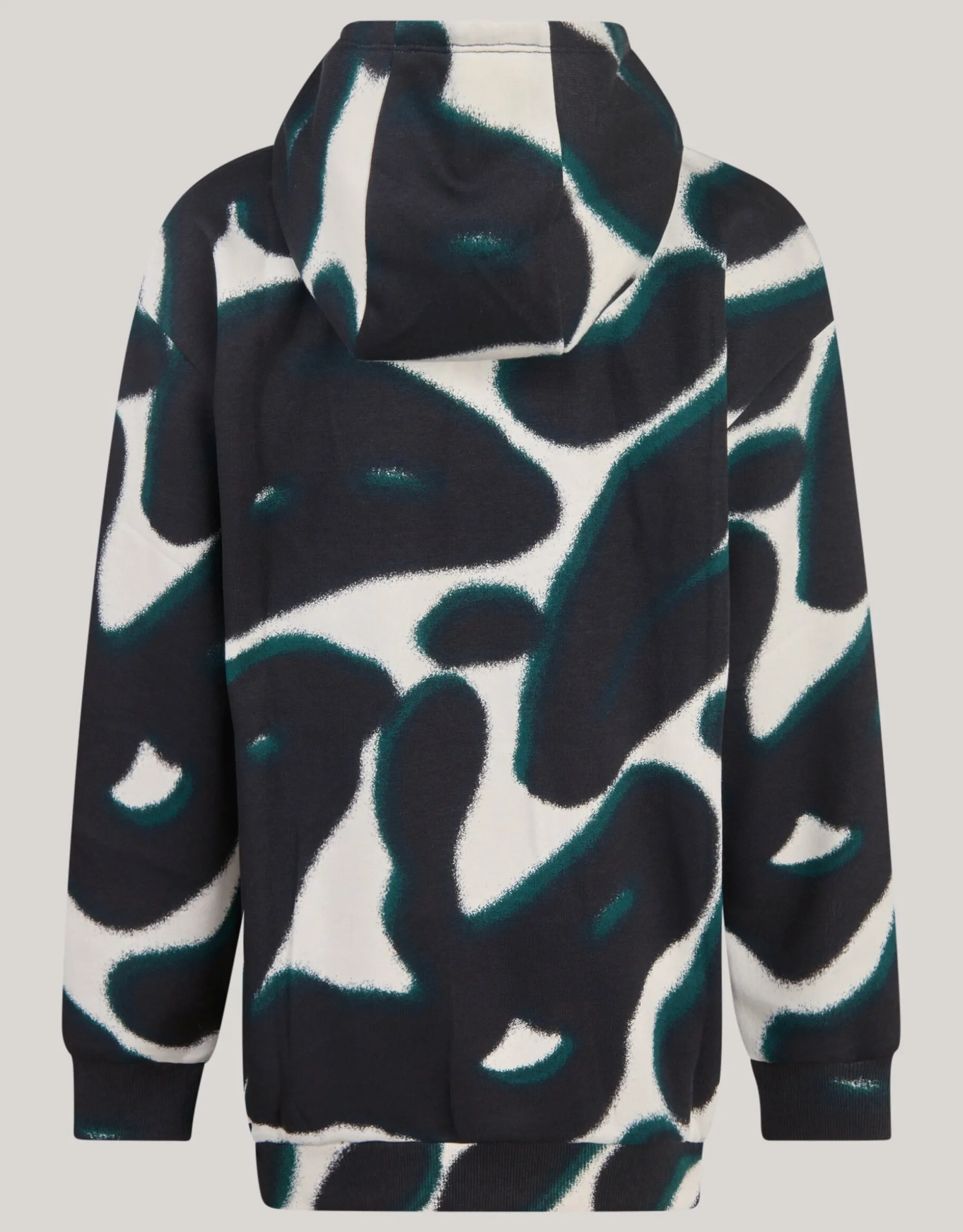 Printed Hoodie Zwart