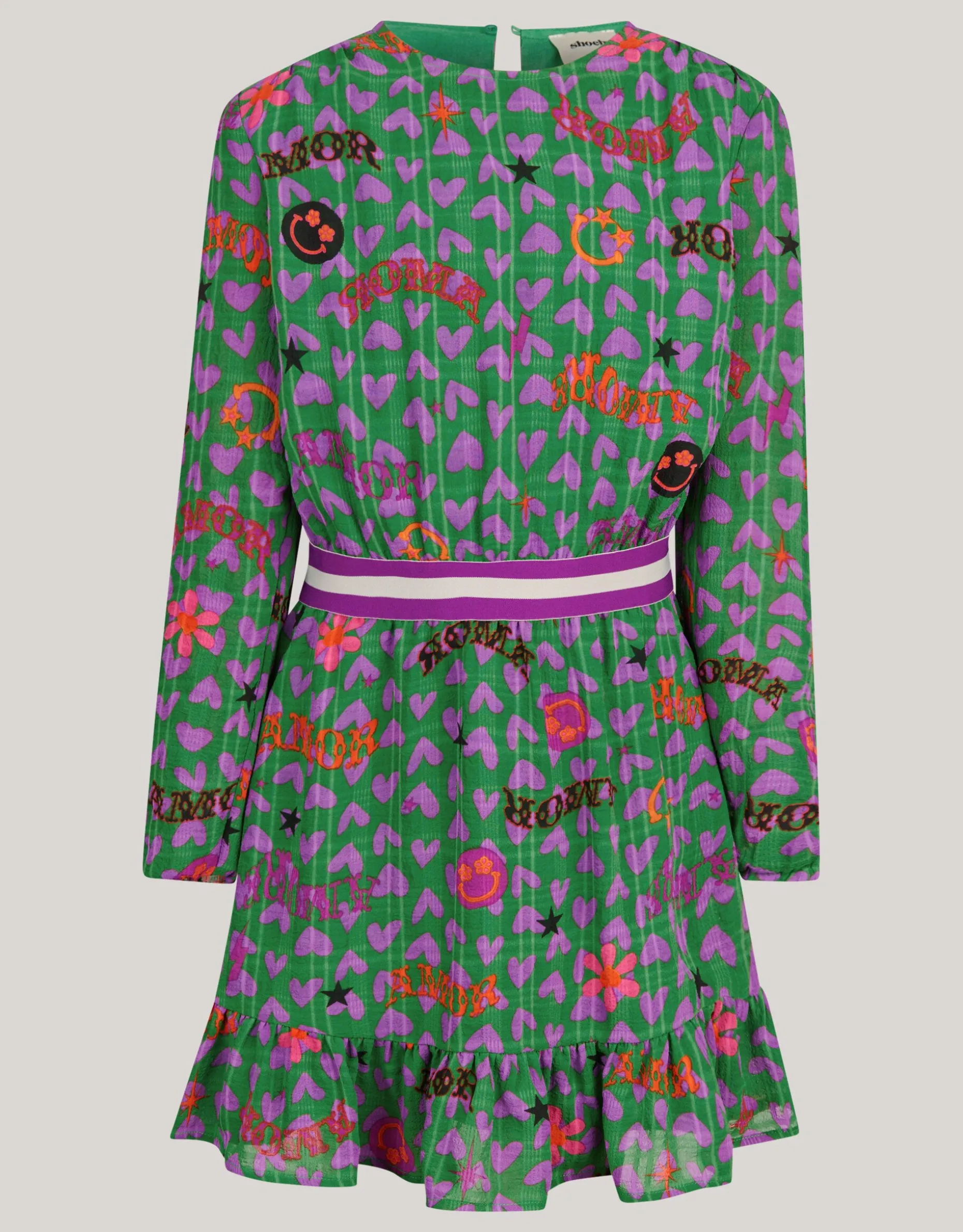 Printed Jurk Groen
