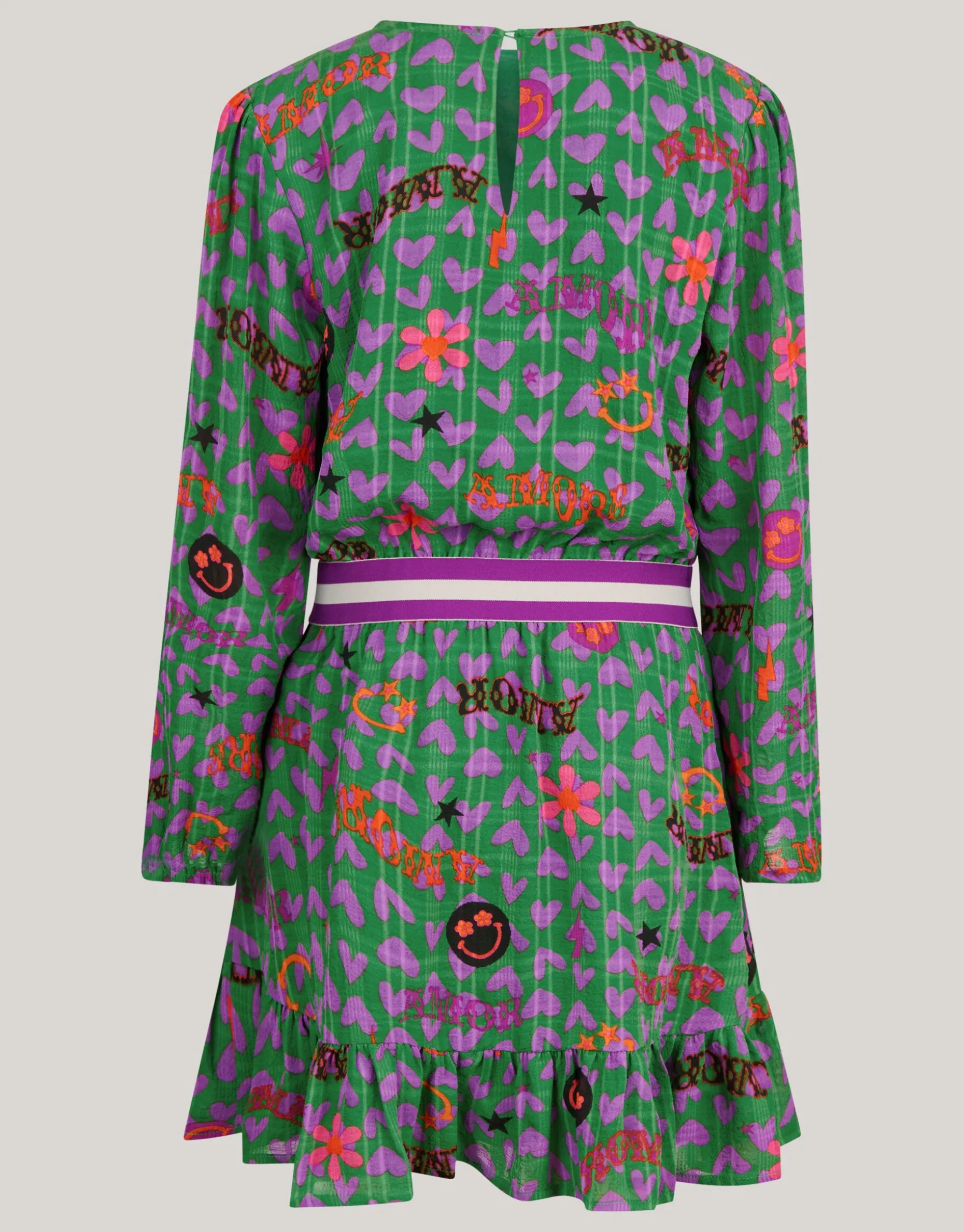 Printed Jurk Groen