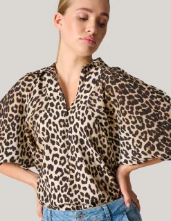 Printed Leopard Blouse