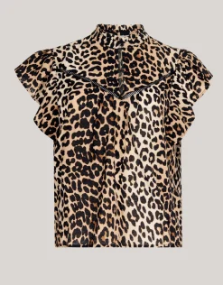 Printed Leopard Top