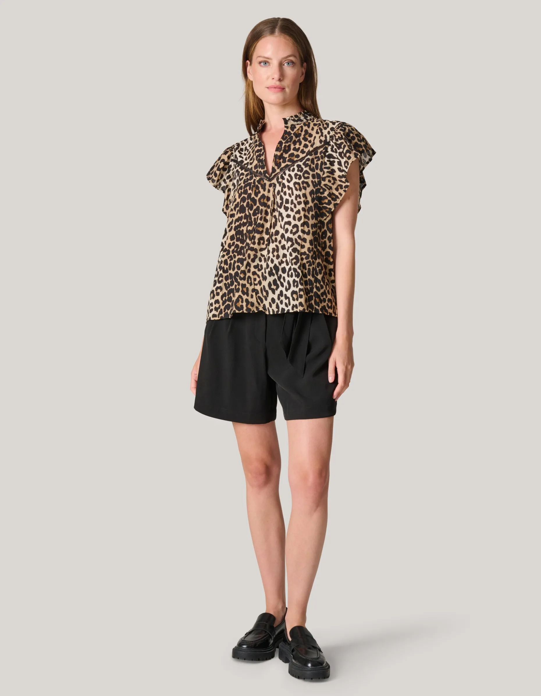 Printed Leopard Top