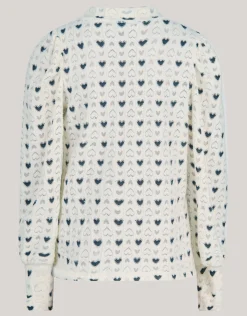 Printed Longsleeve Wit By Lizzy