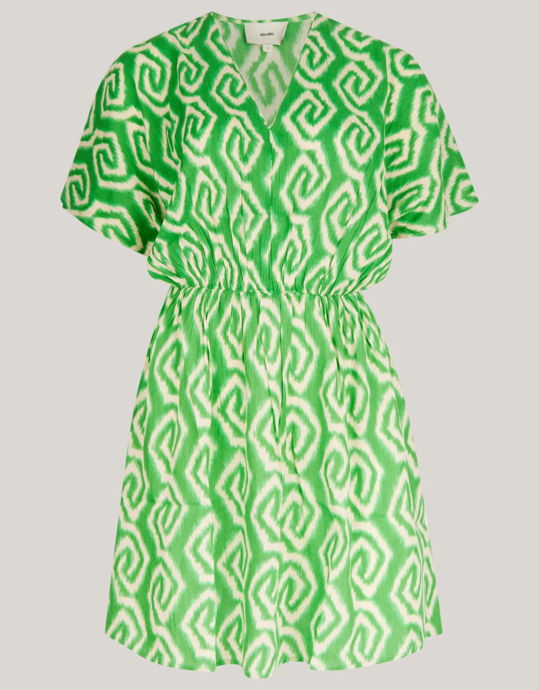 Printed Mini Jurk Groen