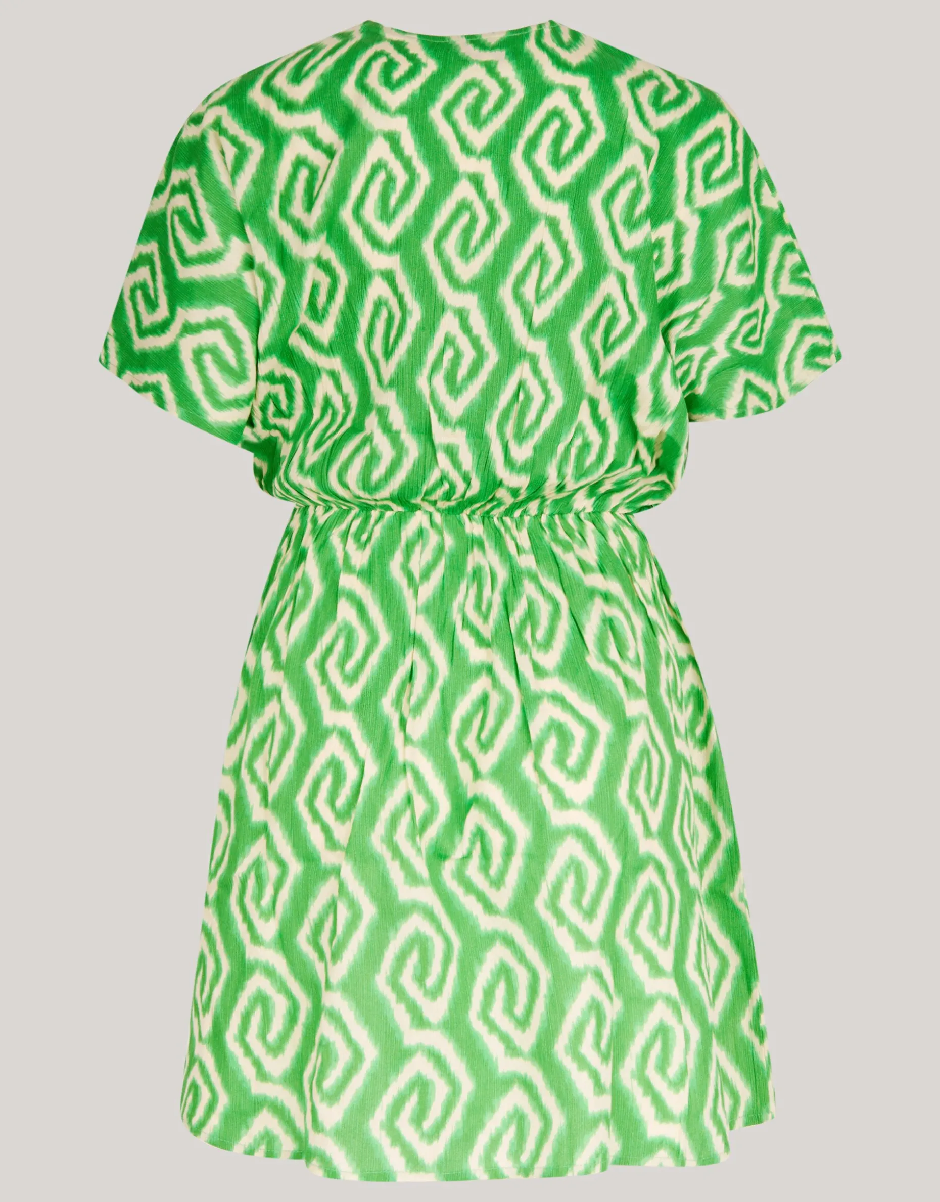 Printed Mini Jurk Groen