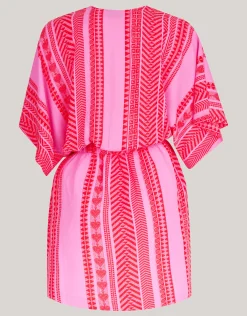 Printed Mini Jurk Roze