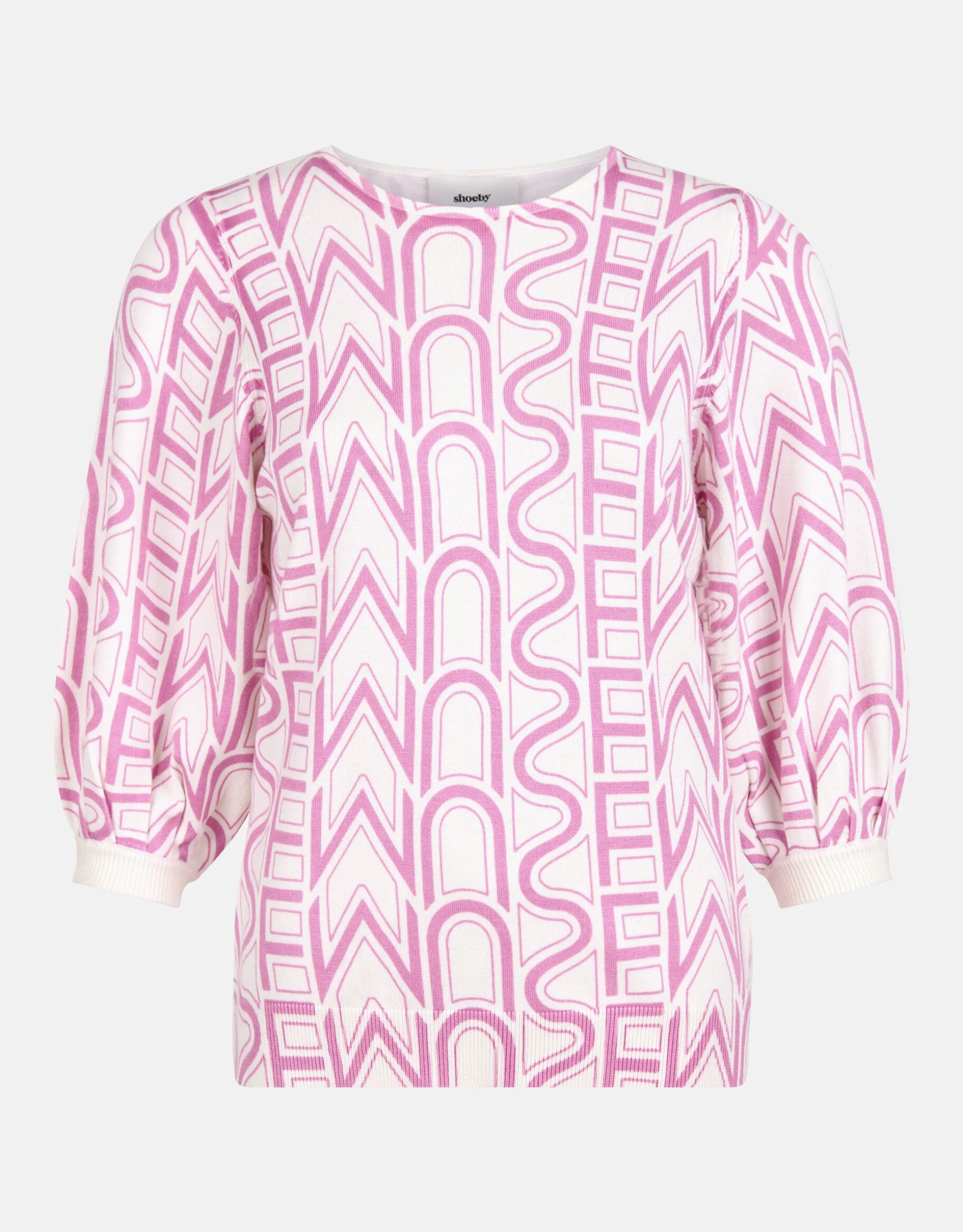 Printed Trui Lichtroze