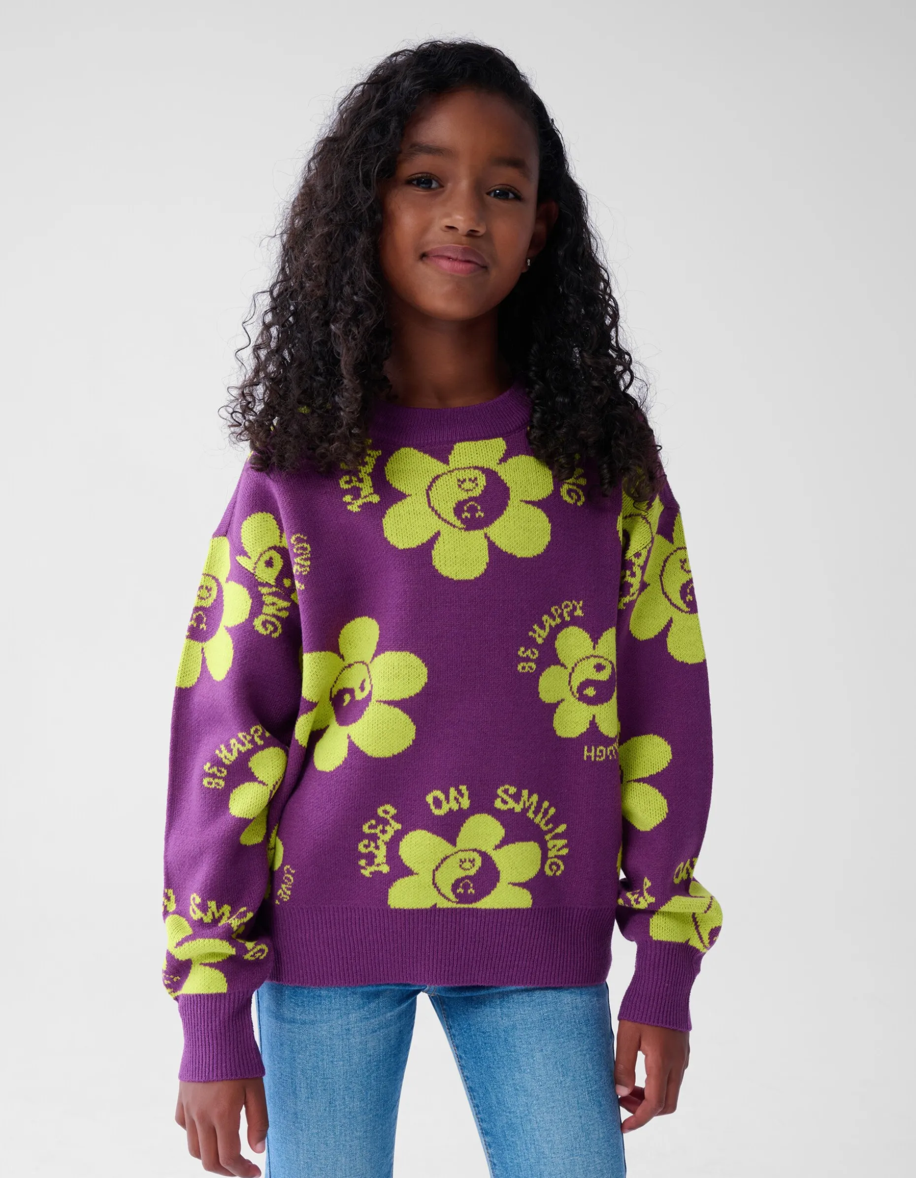 Printed Trui Paars