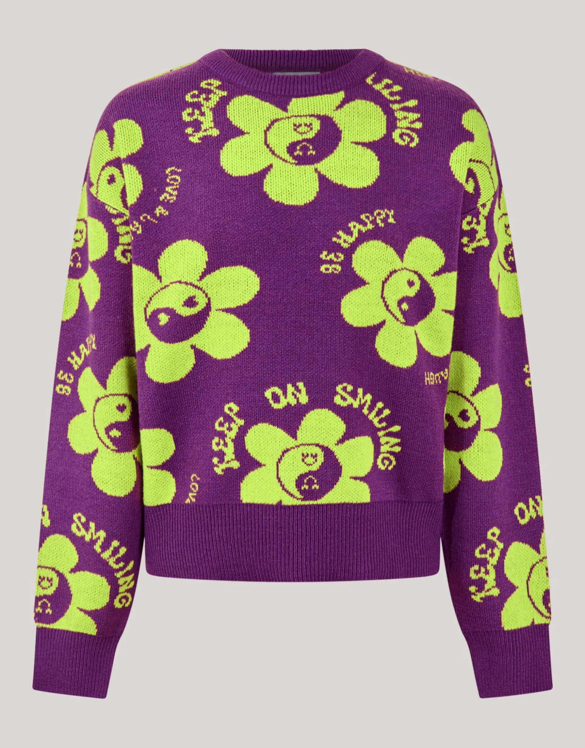 Printed Trui Paars