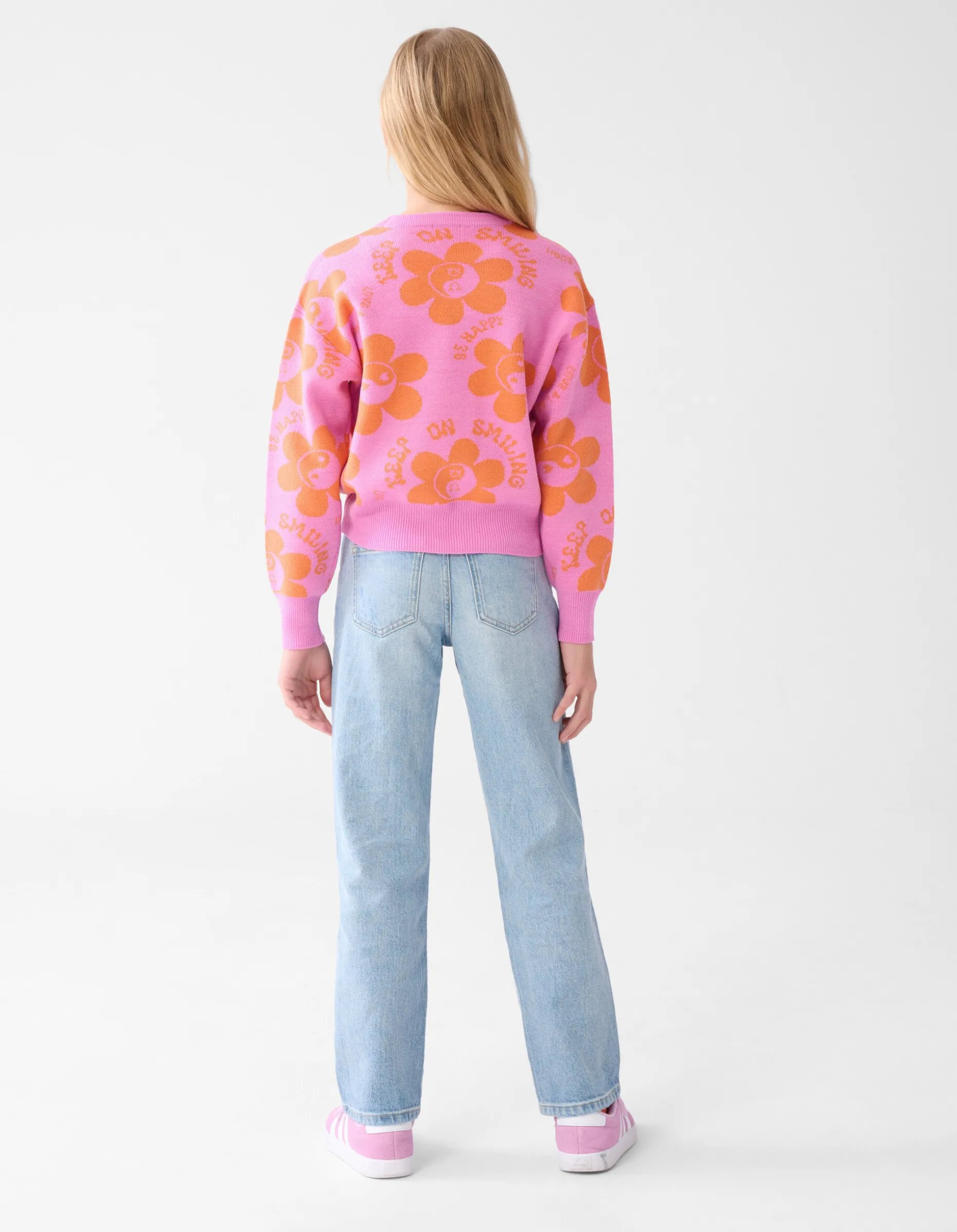 Printed Trui Roze