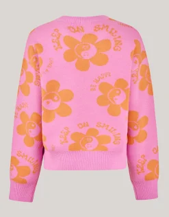 Printed Trui Roze