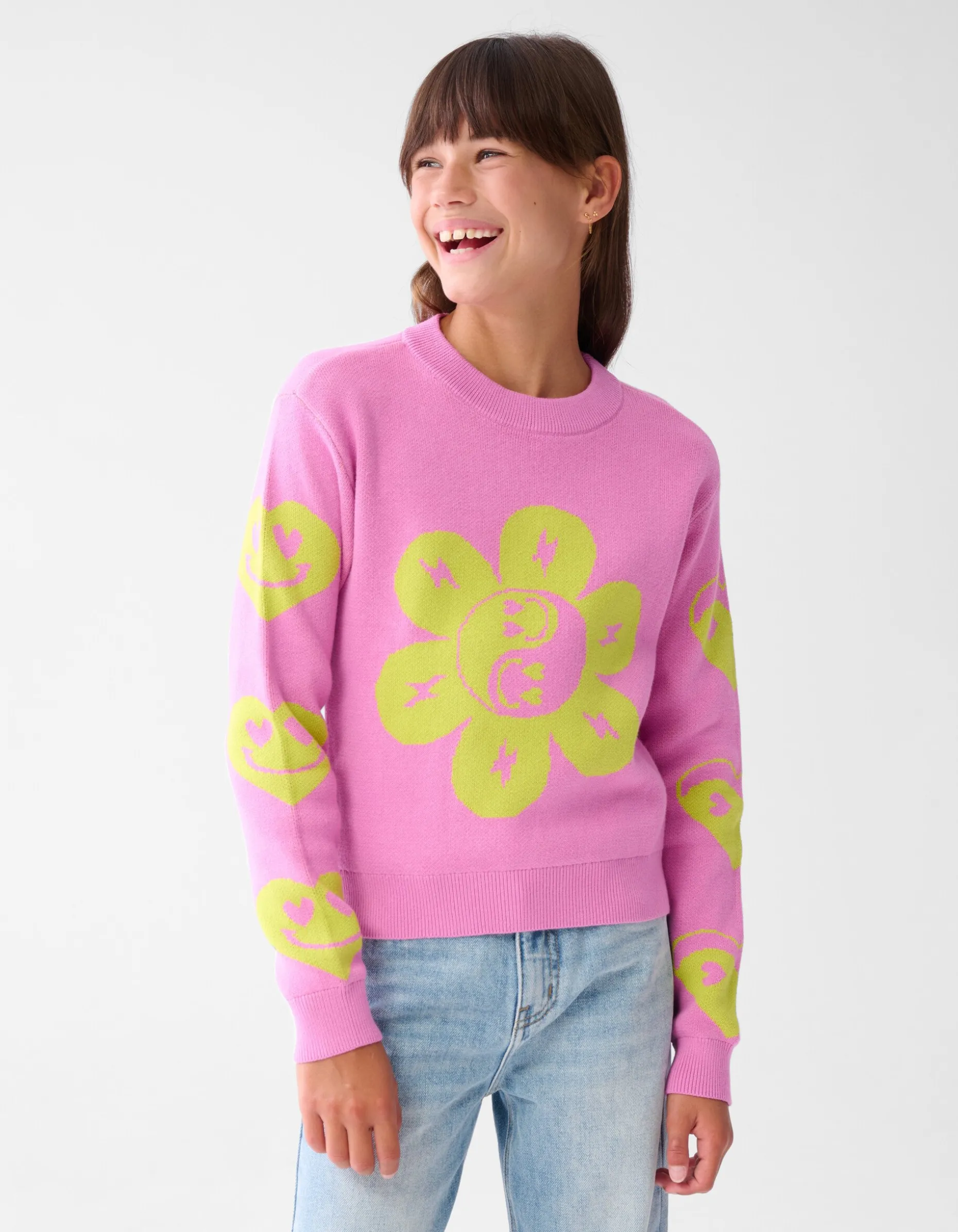 Printed Trui Roze