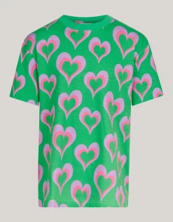 Printed T-shirt Groen
