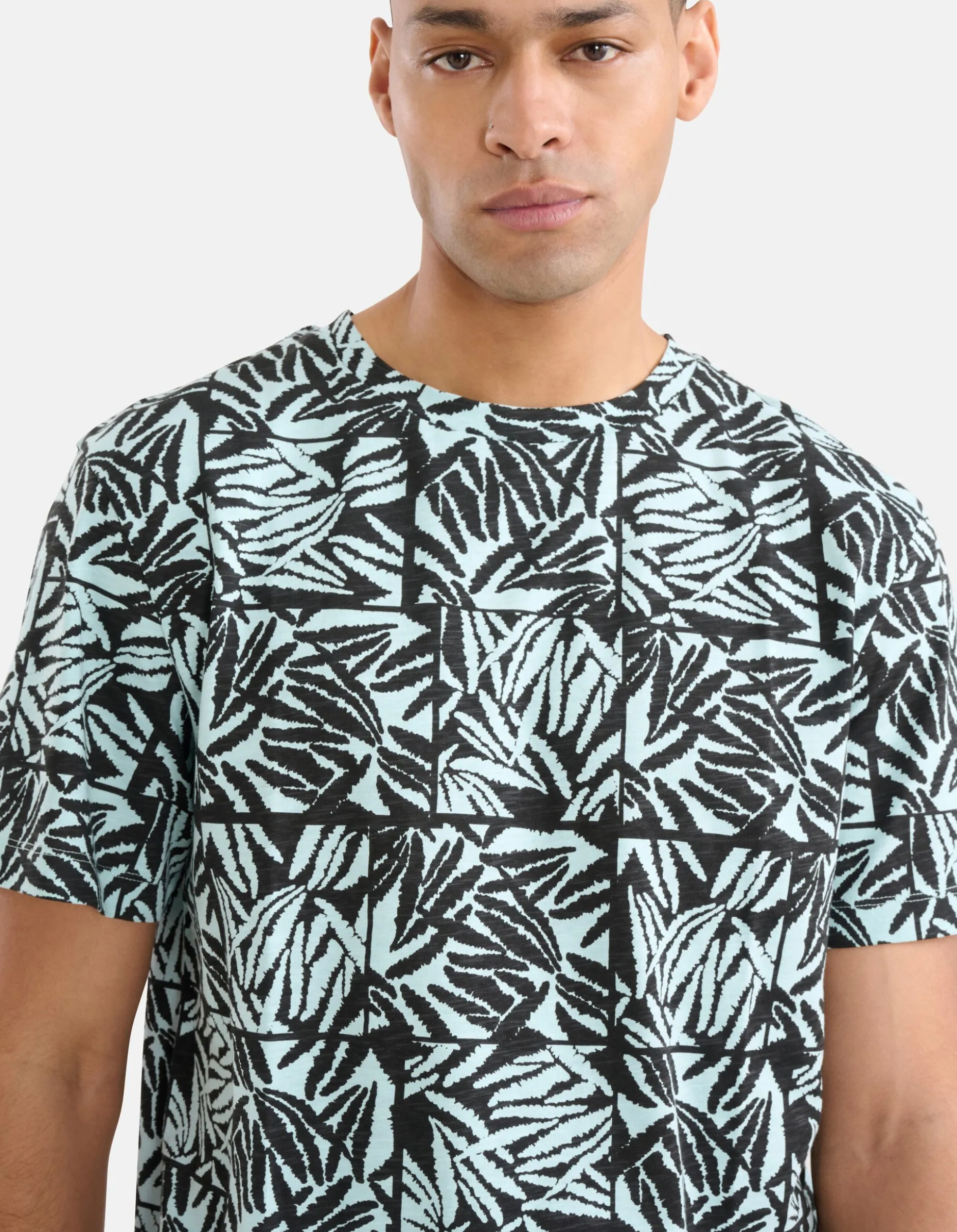 Printed T-shirt Lichtgroen