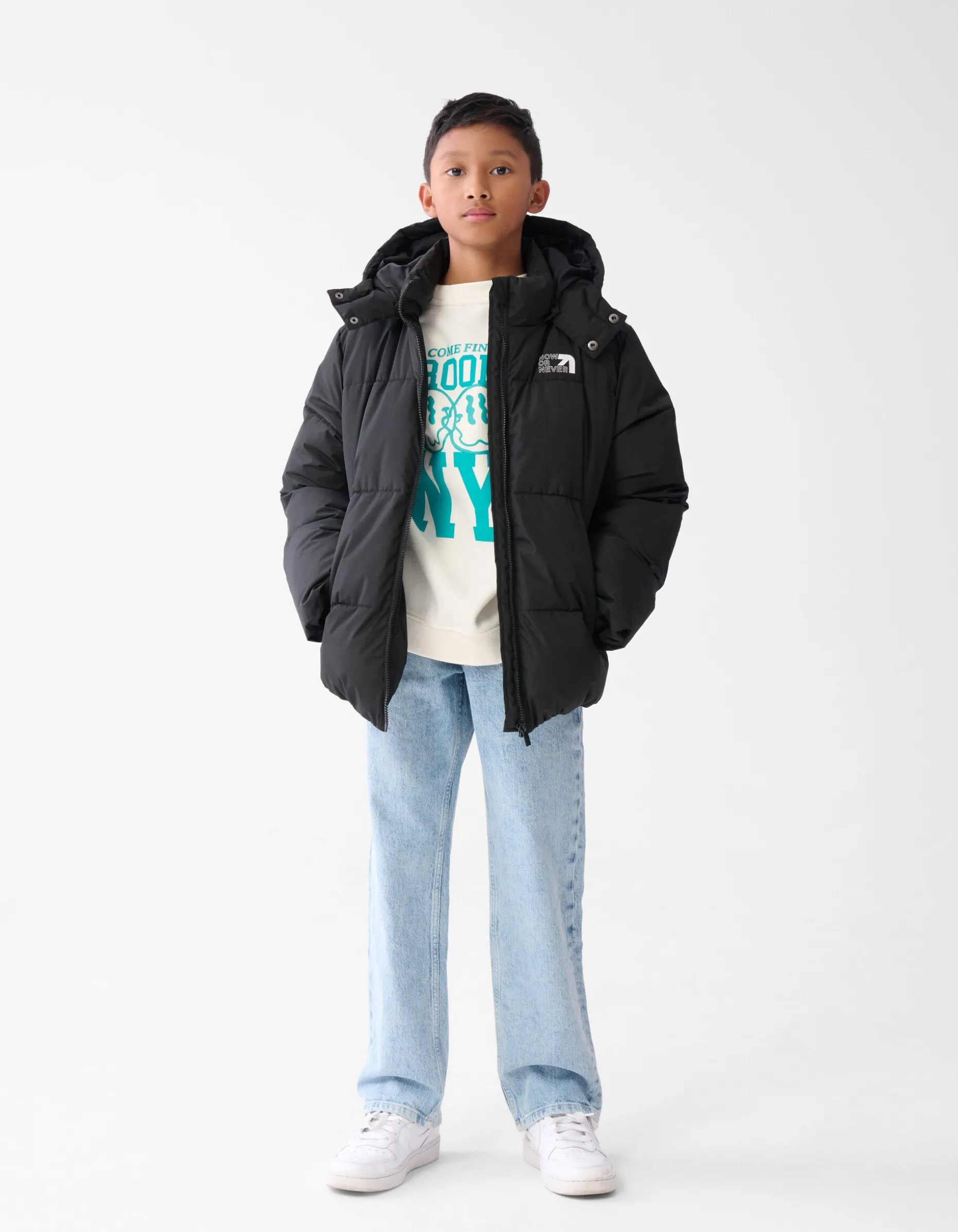 Puffer Jas Zwart