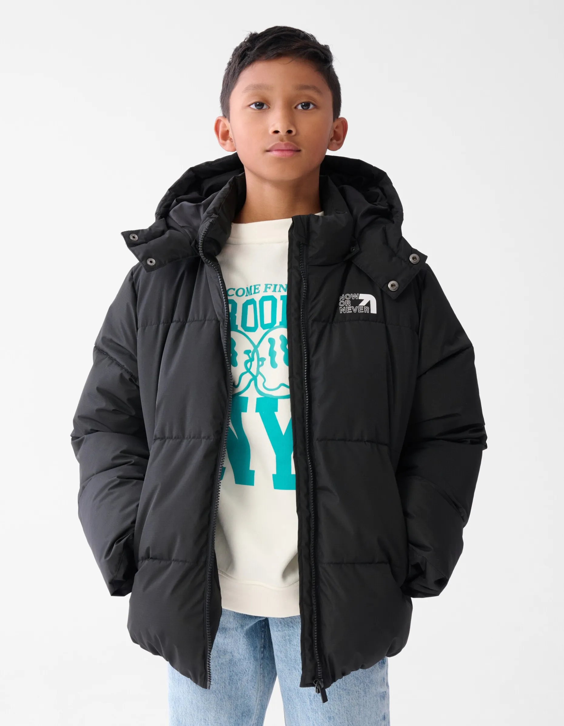 Puffer Jas Zwart