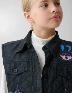 Quilted Gilet Donkergrijs