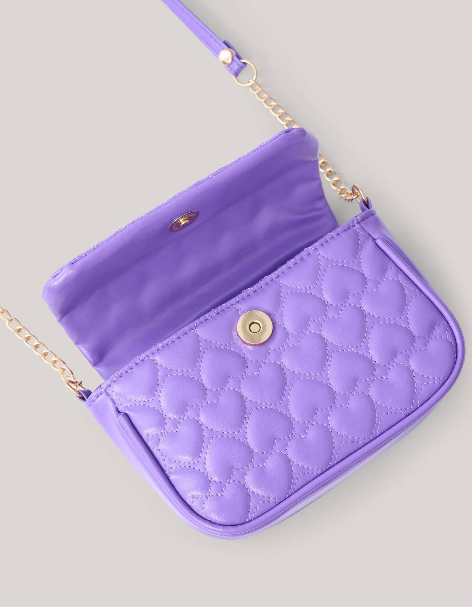 Quilted Heart Tas Paars