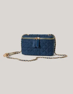 Quilted Tas Donkerblauw