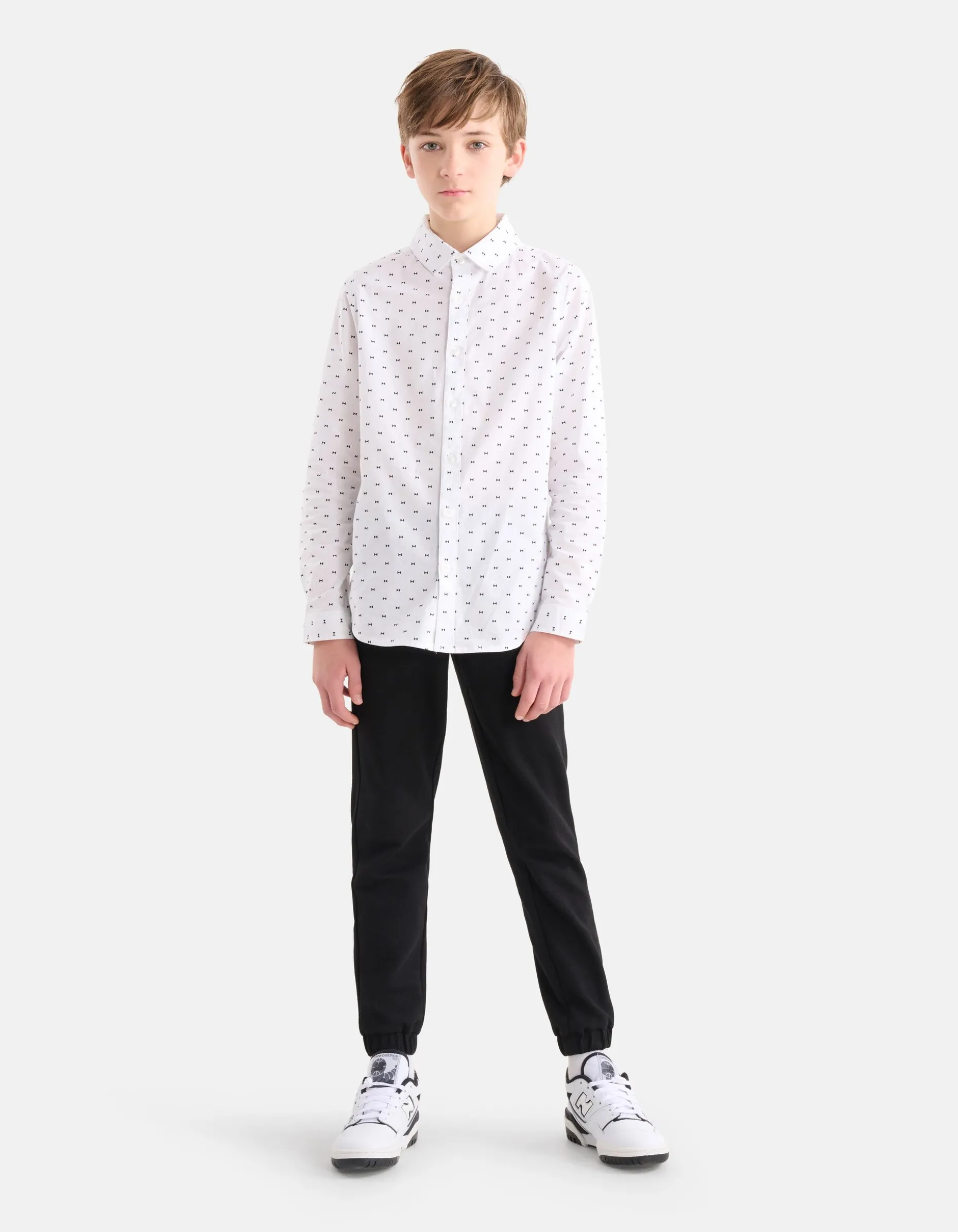 Regular Fit Broek Zwart