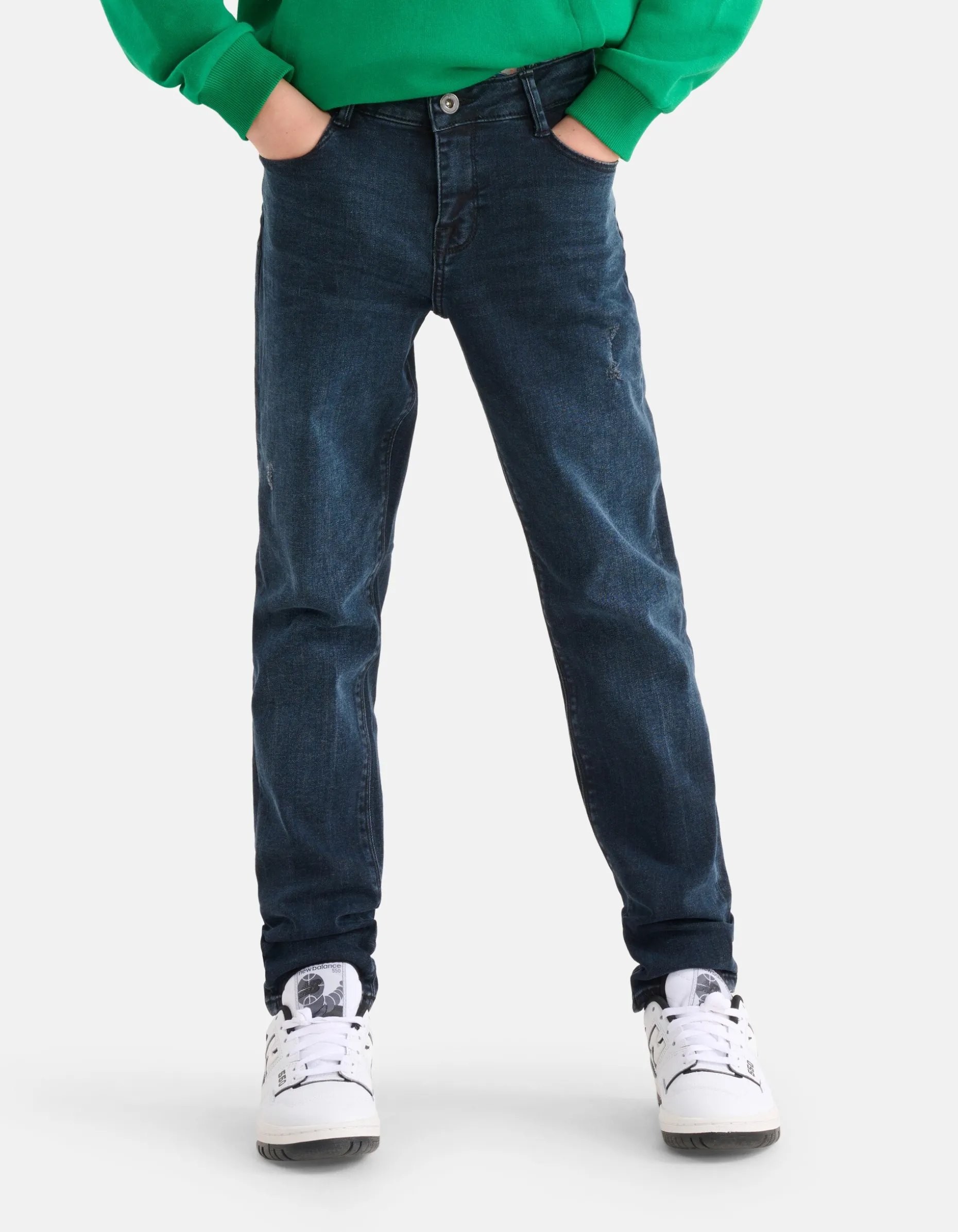 Regular Jeans Blauw/Zwart