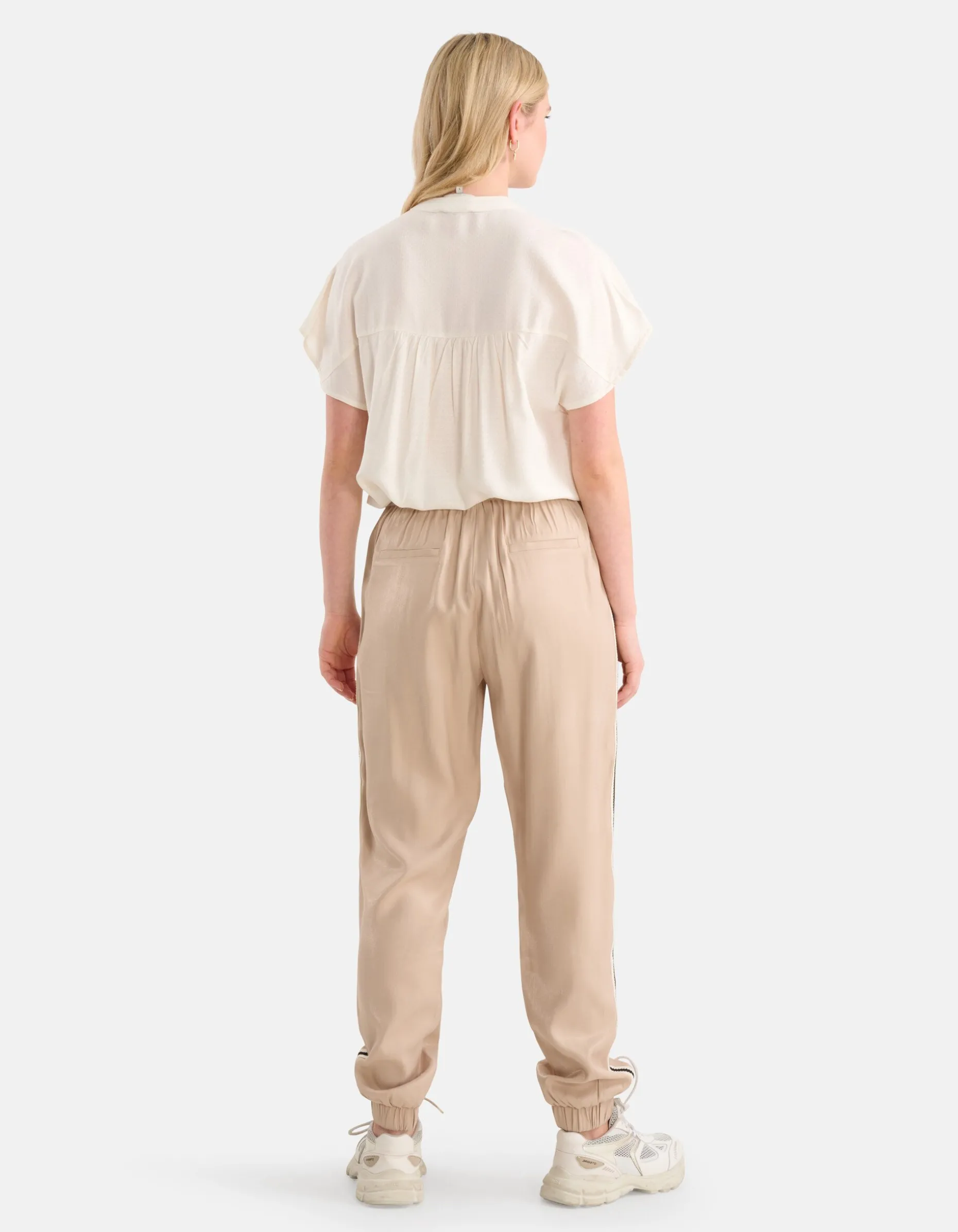 Relaxed Fit Top Gebroken Wit
