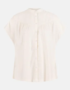 Relaxed Fit Top Gebroken Wit