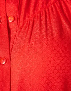 Relaxed Fit Top Rood