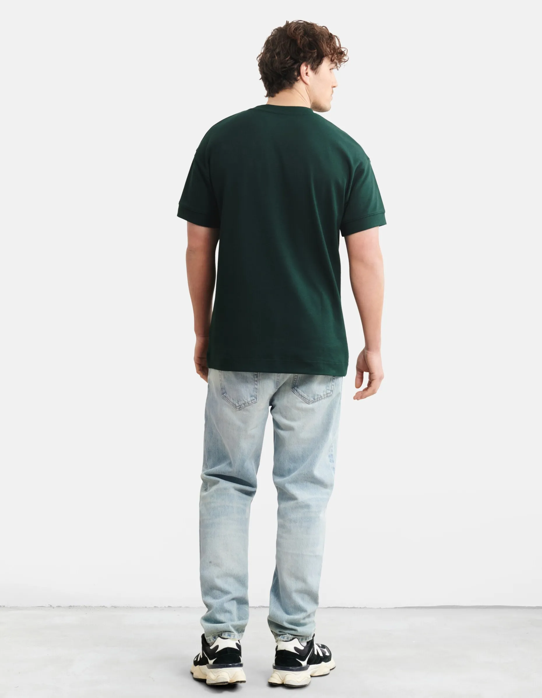 Relaxed Fit T-shirt Donkergroen
