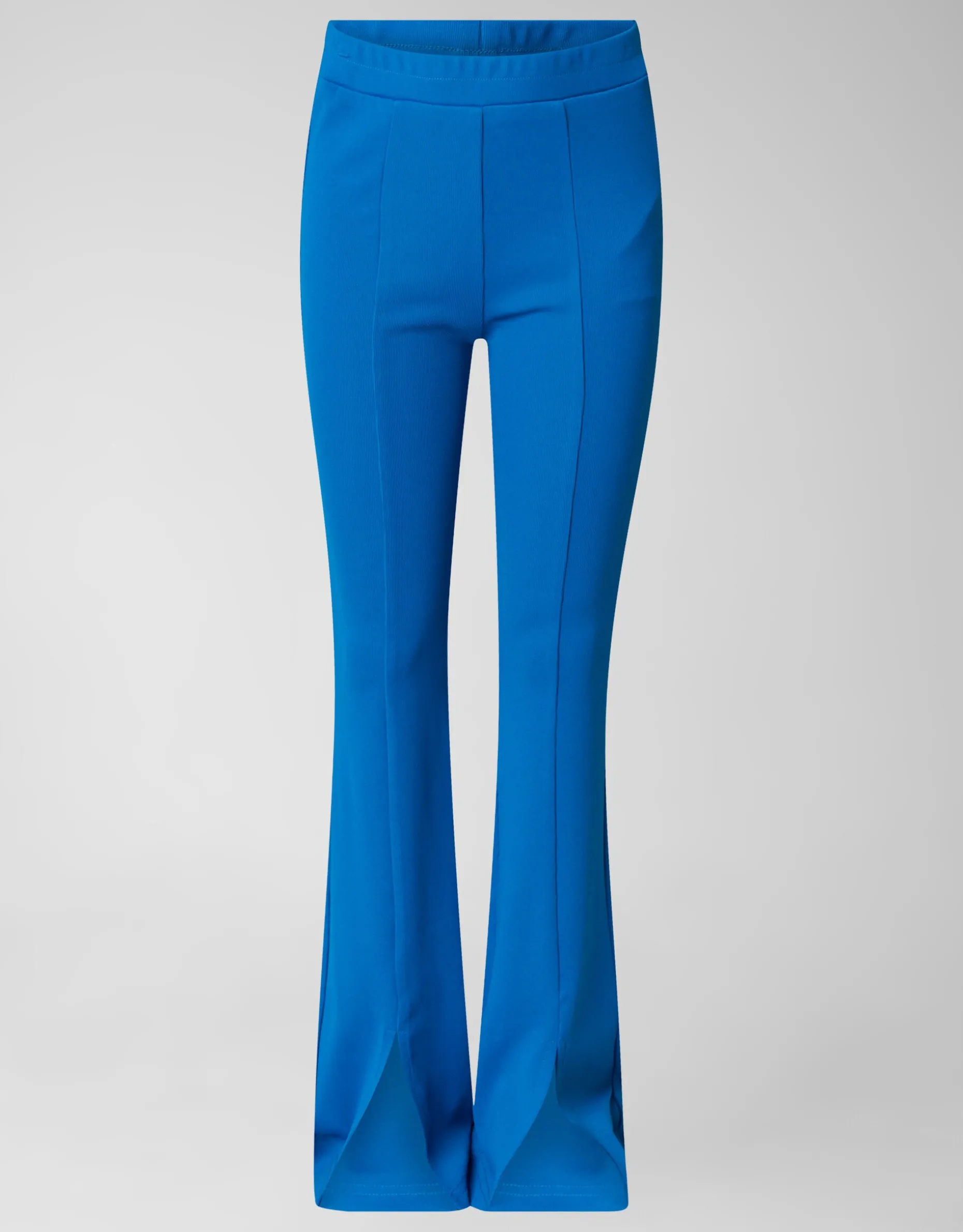Rib Flared Legging Blauw