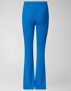Rib Flared Legging Blauw