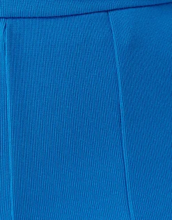 Rib Flared Legging Blauw
