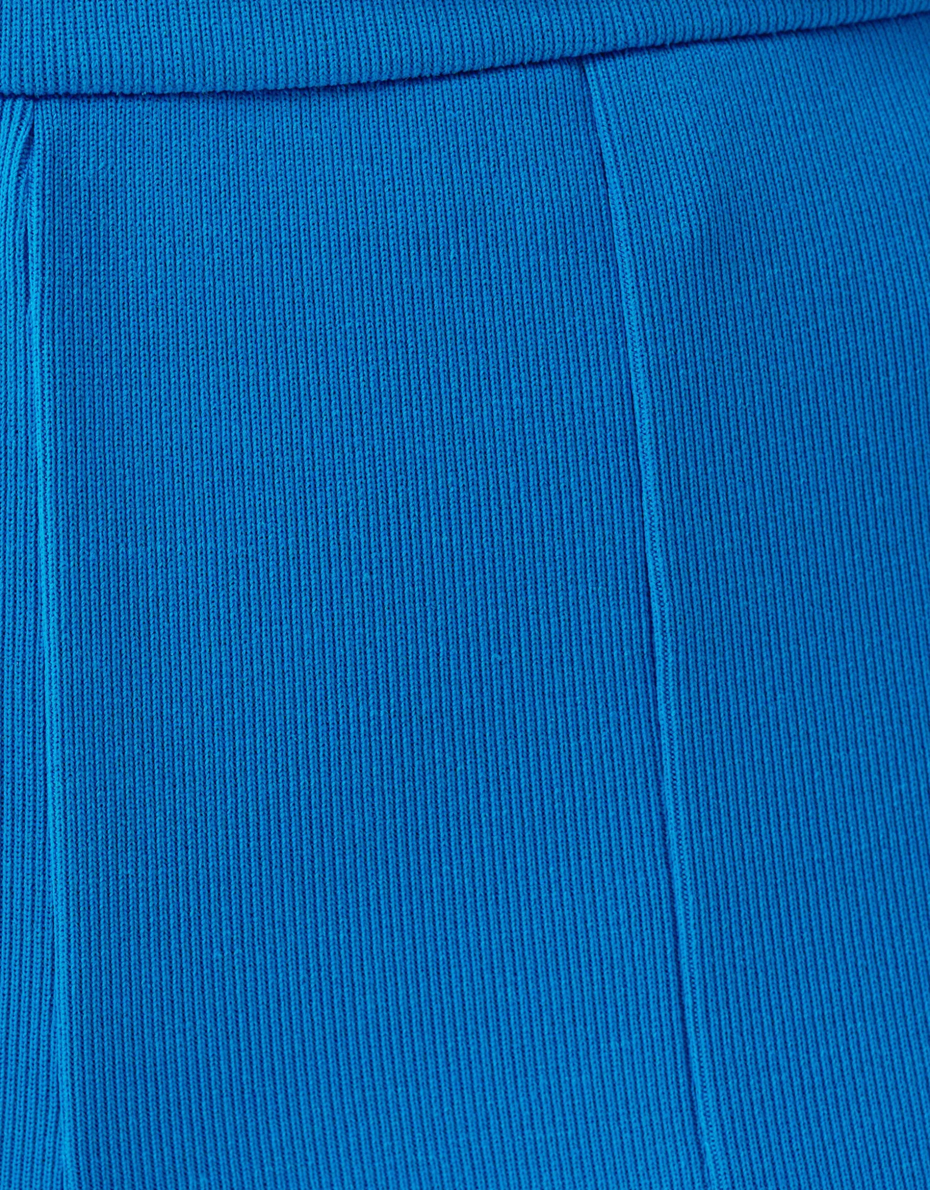 Rib Flared Legging Blauw