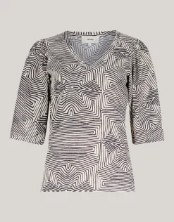Rib Jersey Ruffle Top