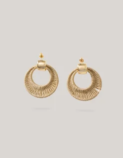 Round Rope Oorbellen Goud