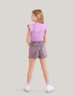 Ruffle Rib Top Lichtpaars