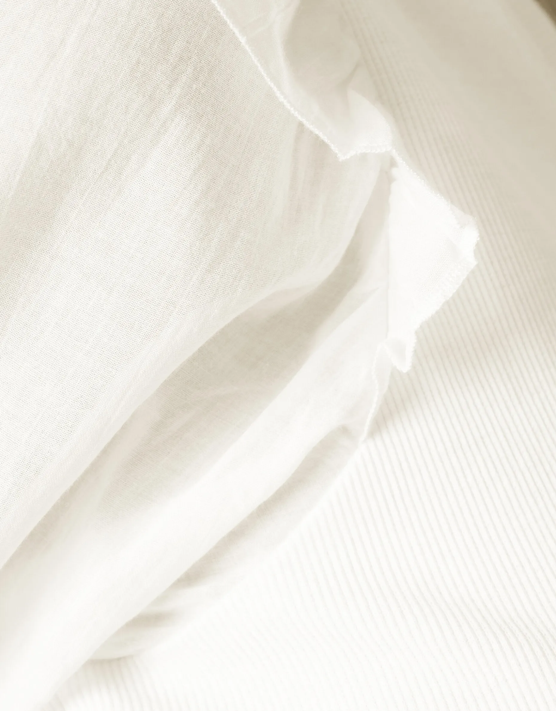 Ruffle Top Gebroken Wit