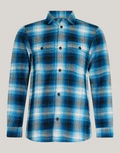 Ruiten Overhemd Donkerblauw