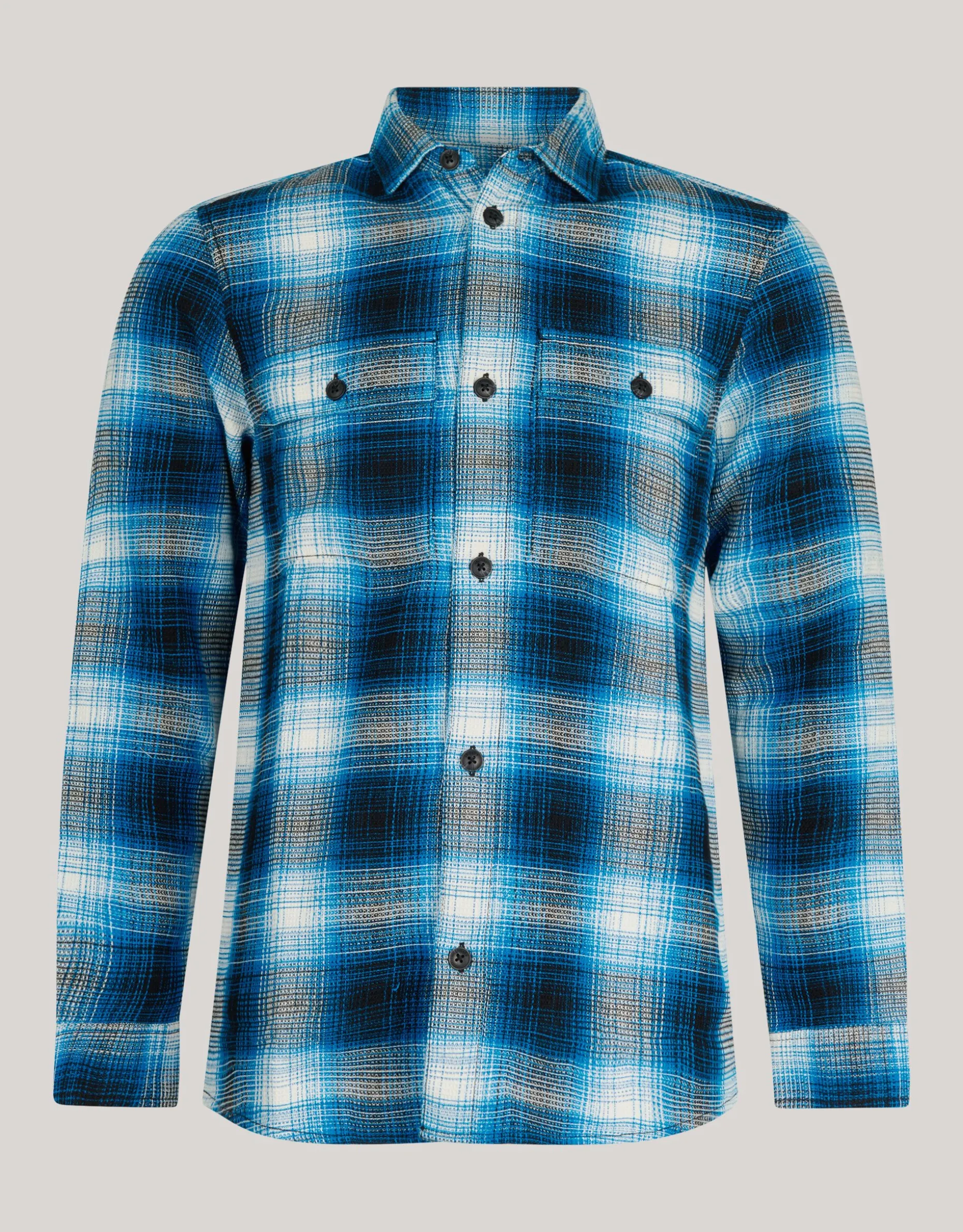Ruiten Overhemd Donkerblauw