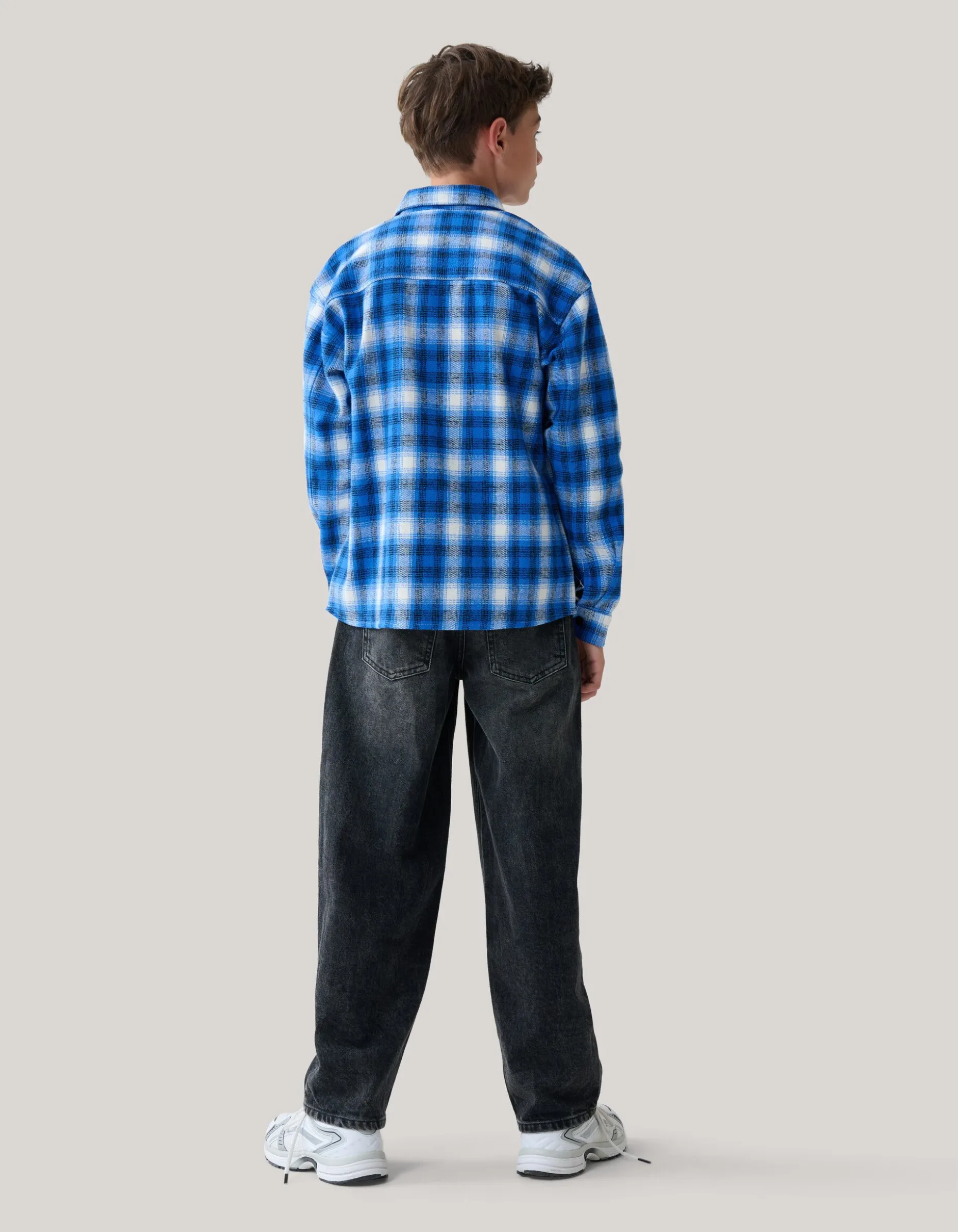 Ruiten Overshirt Blauw
