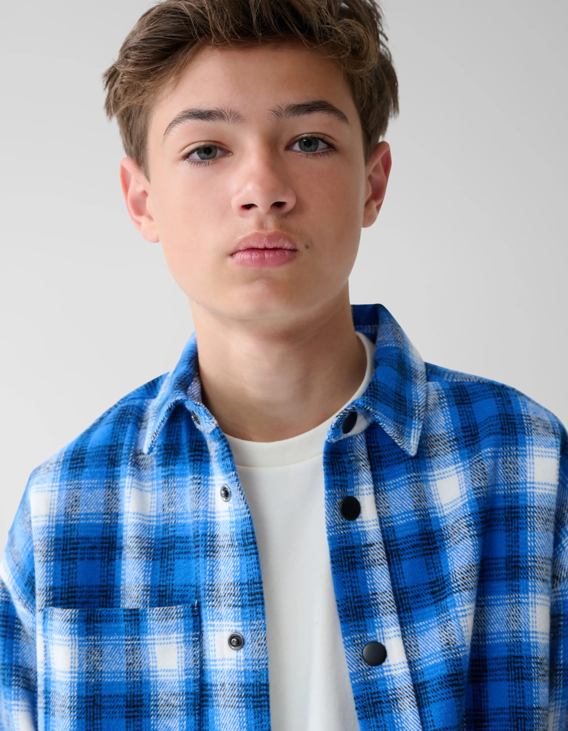 Ruiten Overshirt Blauw