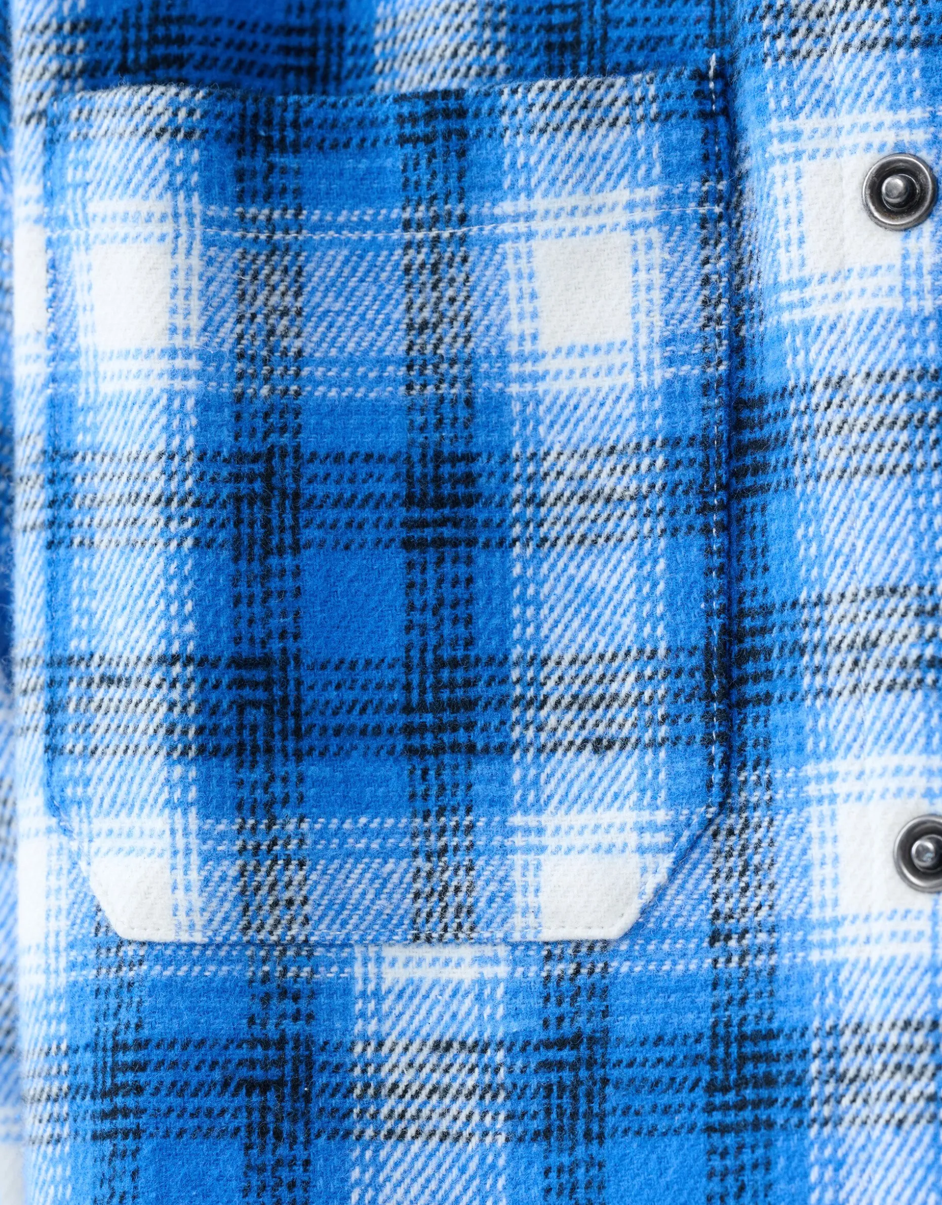 Ruiten Overshirt Blauw