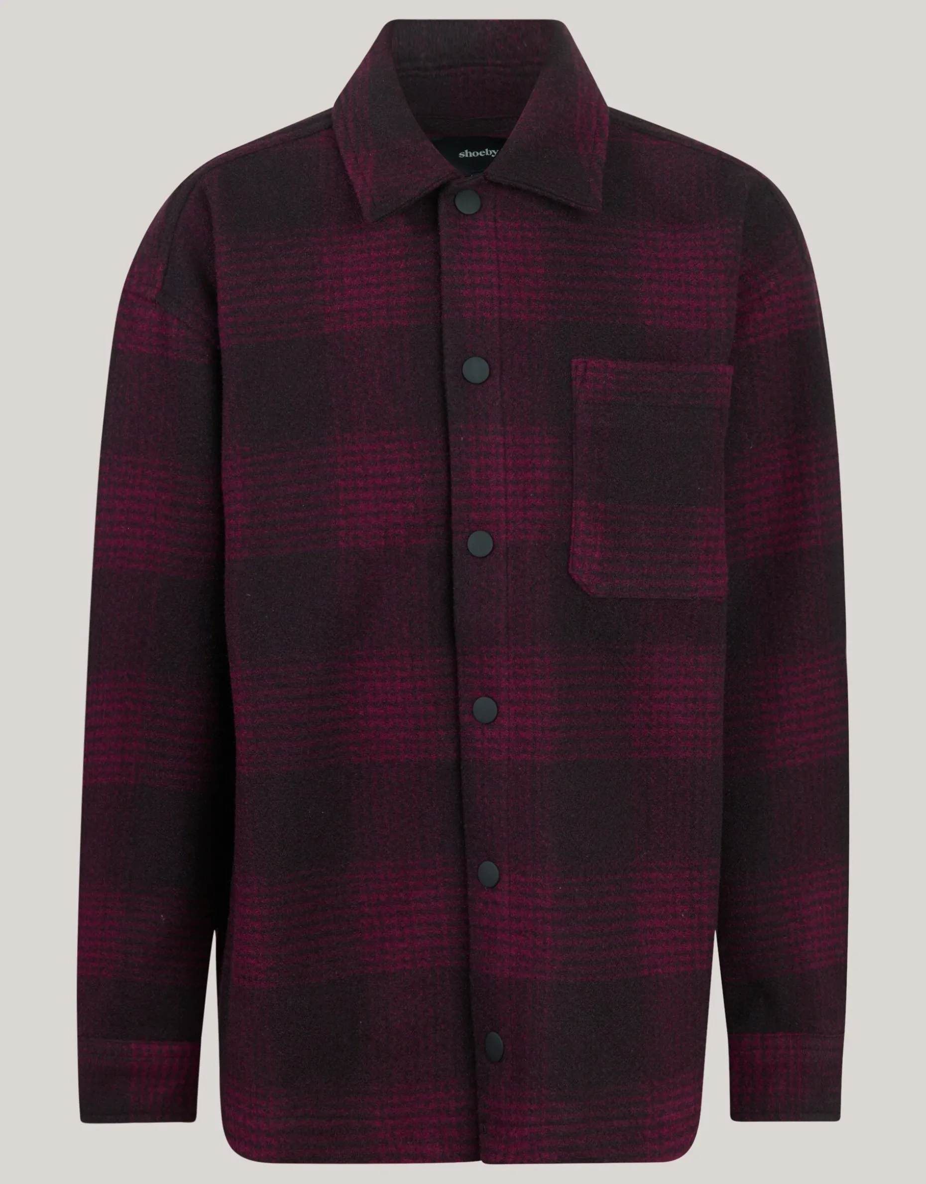 Ruiten Overshirt Donkerrood