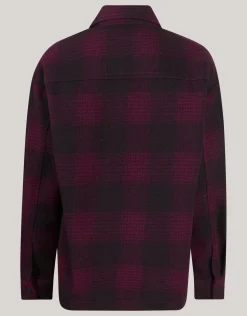 Ruiten Overshirt Donkerrood